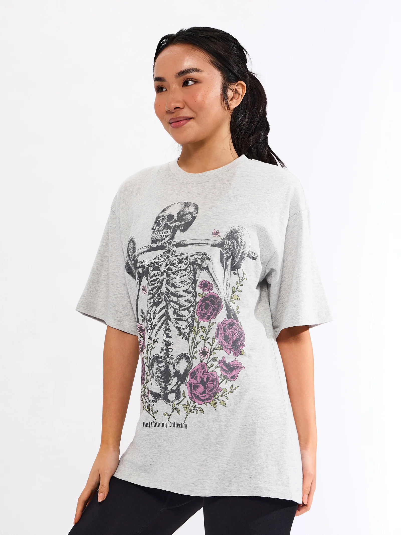 Icon Short Sleeve Tee - Heather Grey | Buffbunny Collection