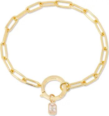 Colette Birthstone Paper Clip Chain Bracelet | Nordstrom