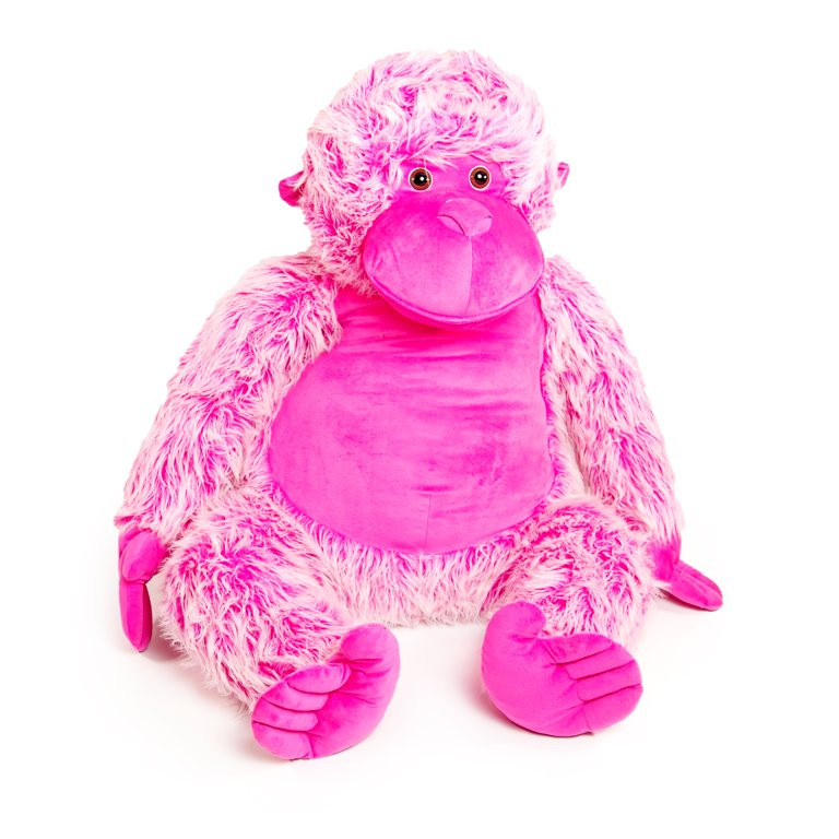 Valentine's Day Jumbo Pink Gorilla Plush, 30 in, by Way To Celebrate - Walmart.com | Walmart (US)