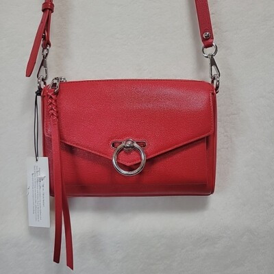 Rebecca Minkoff Jean Mac Womens Purse Crossbody Leather Red - Tomato NWT | eBay AU