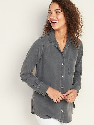 Relaxed Tencel&#174 Shirt for Women | Old Navy (US)
