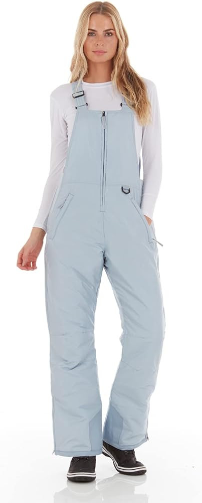 Arctic Quest Womens Insulated Water Resistant Ski Snow Bib Pants | Amazon (US)