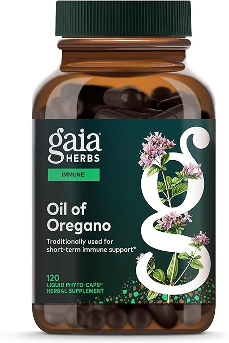 Gaia Herbs Oil of Oregano - Immune & Antioxidant Support Supplement - with Oregano Oil, Carvacrol... | Amazon (US)