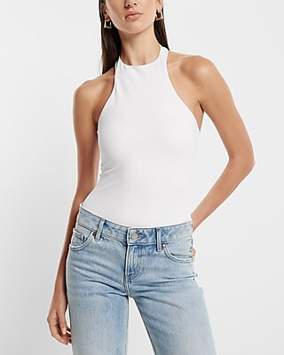 Body Contour High Compression Halter Neck Bodysuit | Express