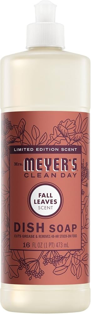 MRS. MEYER'S CLEAN DAY Dish Soap, Fall Leaves Scent, 16 fl oz (1) | Amazon (US)