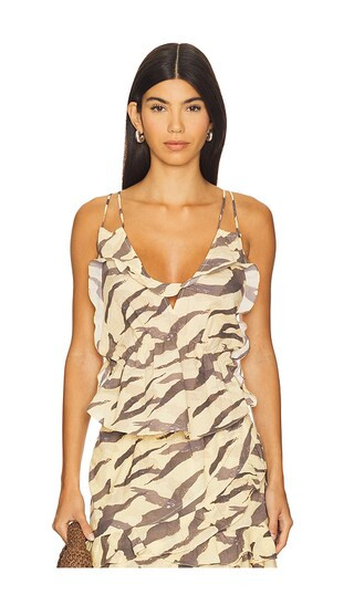Dariah Top in Print Tiger | Revolve Clothing (Global)