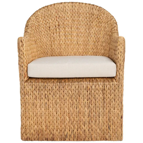 SAFAVIEH Couture Solomon Water Hyacinth Dining Chair - 26" W x 27" L x 34" H | Bed Bath & Beyond