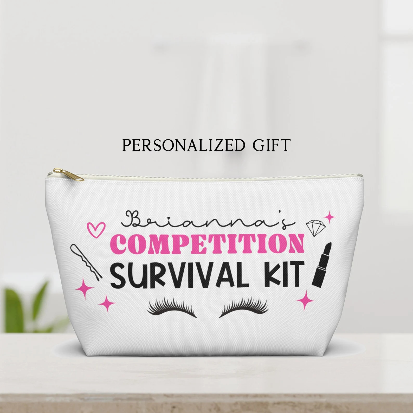 Personalized Competition Makeup Bag Dance Competition Gift Makeup Bag Cheer Competition Gift Idea... | Etsy (US)