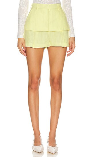 Skirt Shorts in in Yellow | Revolve Clothing (Global)