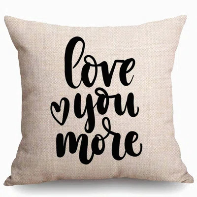 Love More Home Decor Cotton Linen Throw Pillow Covers - Sofa Bench Cushion Cover - Decorative Couch Pillow Case | Wayfair North America