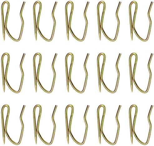 58 Pcs Metal Curtain Hooks, Nydotd Rustproof Metal Hooks Heavy-Duty Offset Pin-On Drapery Hooks f... | Amazon (US)