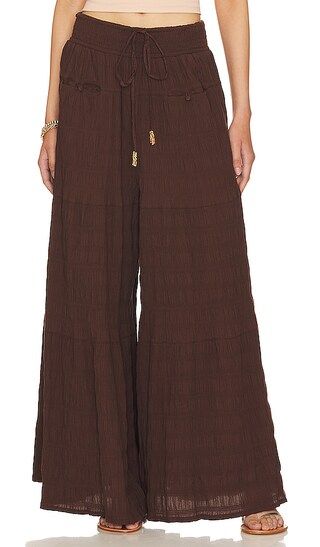 In Paradise Wide Leg Pant in Chocolate | Revolve Clothing (Global)