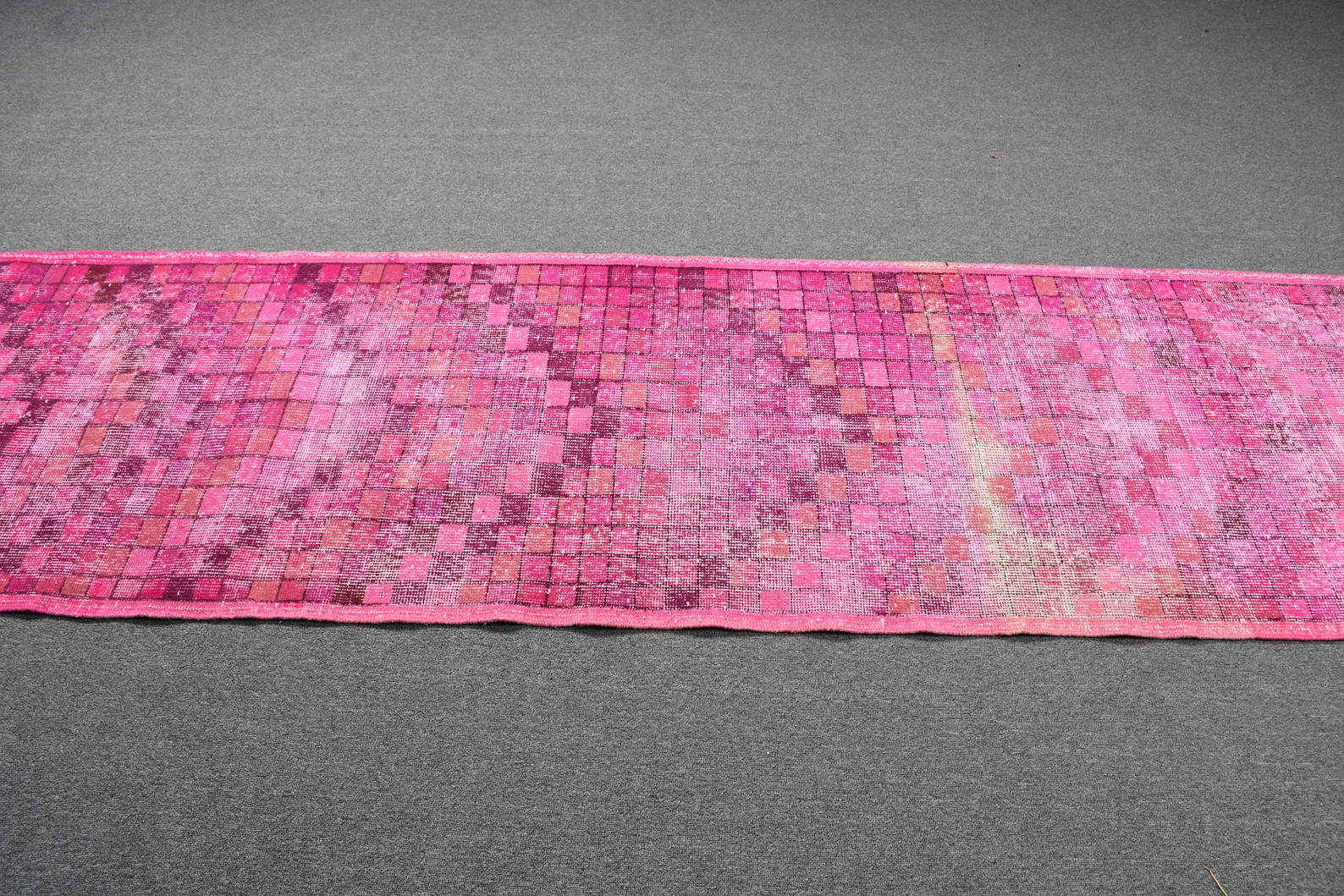 Overdyed Runner Rugs, Vintage Rug, Turkish Rug, Antique Rug, 32x111 inches Pink Rug, Handwoven Co... | Etsy (US)