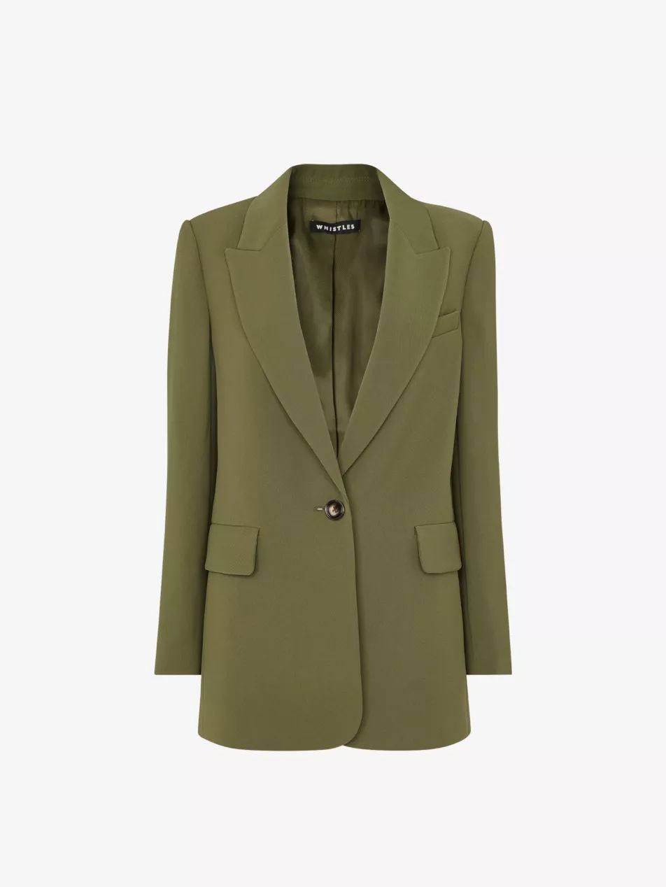 Boyfriend relaxed-fit recycled polyester-blend blazer | Selfridges