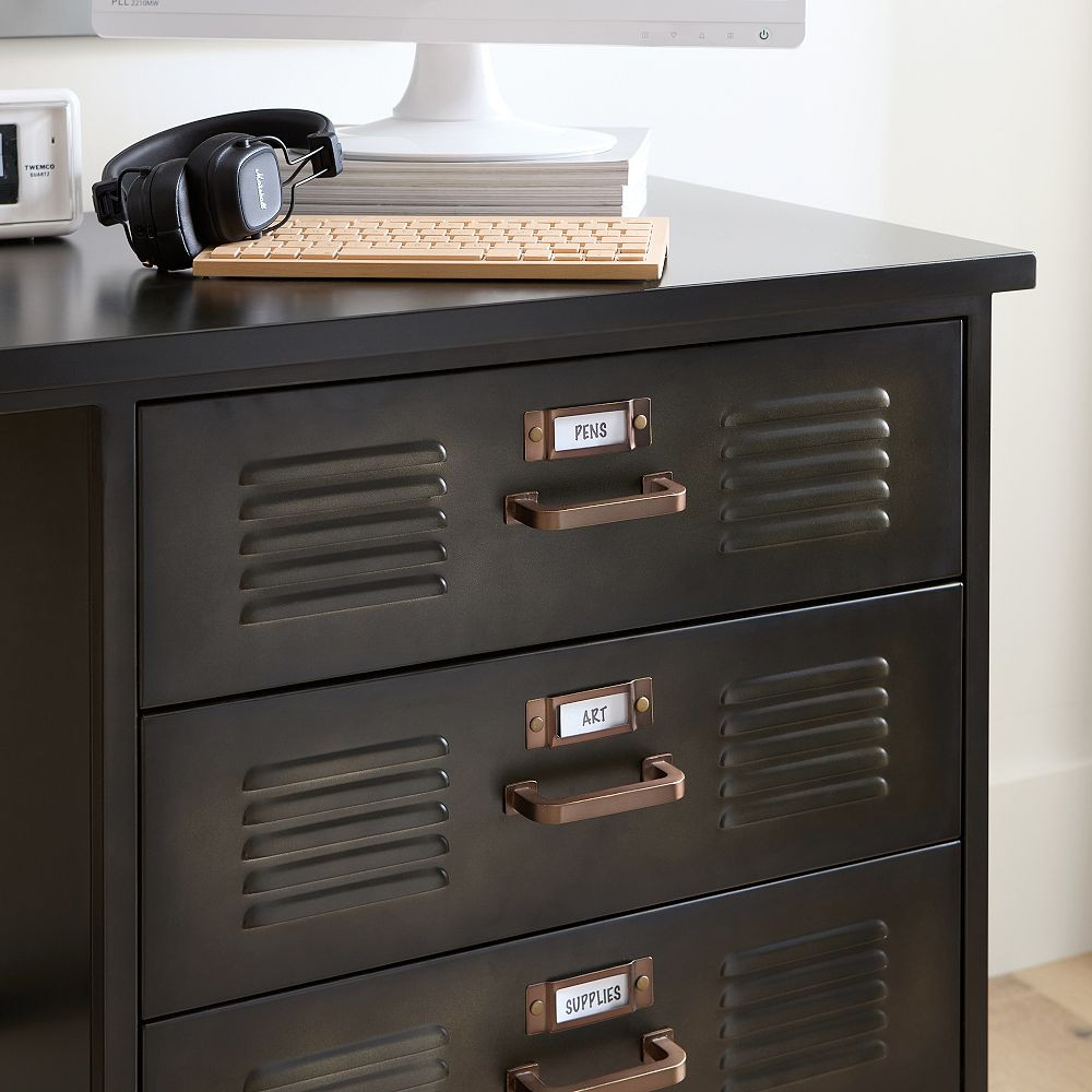 Locker Single Pedestal Storage Desk (56") | Pottery Barn Teen