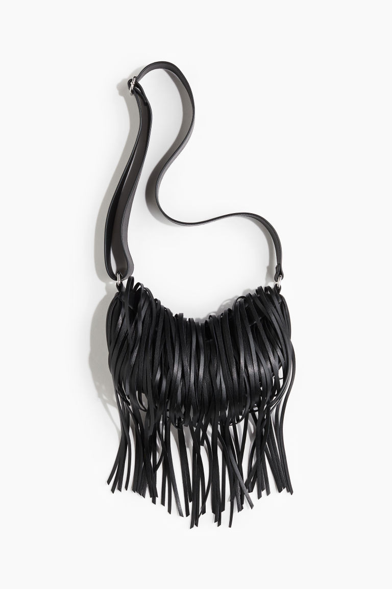H & M - Crossbody Bag with Fringe - Black | H&M (US + CA)