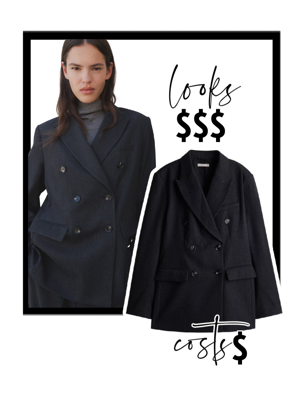 Looks $$$, costs $ #smartshopping #hm 

 #LTKSeasonal #LTKFindsUnder100 #LTKStyleTip