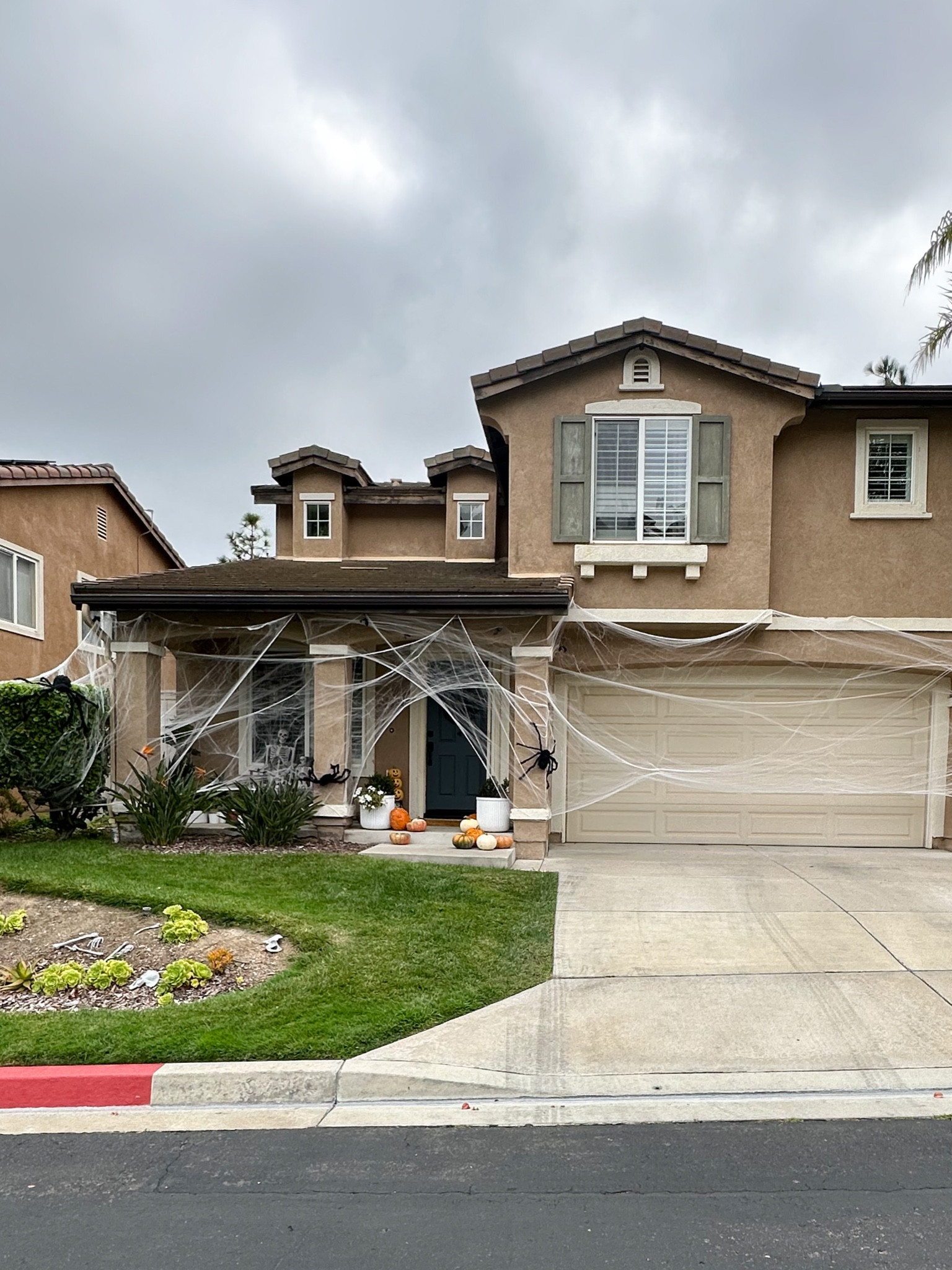 Spooky Halloween outdoor decorations, posable Skelton’s, hanging bats, spiderwebs, large outdoor spiders 

#LTKxPrime #LTKhome #LTKHalloween