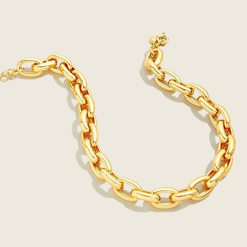 Chunky chain-link necklace | J.Crew US