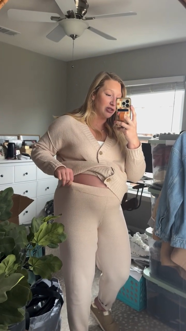 Third trimester dressing = stretchy, soft, and zero thinking required.

This two-piece knit set from Amazon is saving my bump right now — cozy enough to lounge in but cute enough to wear out when I need to feel like I tried 😂

If you’re in that “nothing fits and everything’s uncomfortable” stage, this is the outfit you need in your rotation.

💬 Comment “bump fit” and I’ll DM you the Amazon link!

#ThirdTrimesterStyle #PregnancyOOTD #AmazonFinds #MaternityFashion #BumpStyle #PregnancyOutfitInspo #PregnantAndStylish #MaternityMustHaves #NewMomLife
or tap the link in bio for all my third trimester favorites 💛

#LTKBaby #LTKBump #LTKShoeCrush