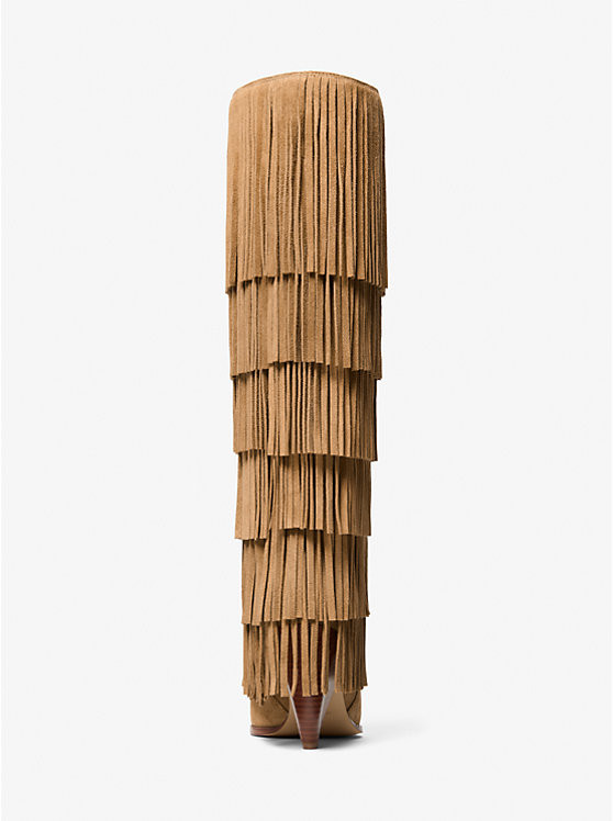 Jayla Fringed Suede Tall Boot | Michael Kors US