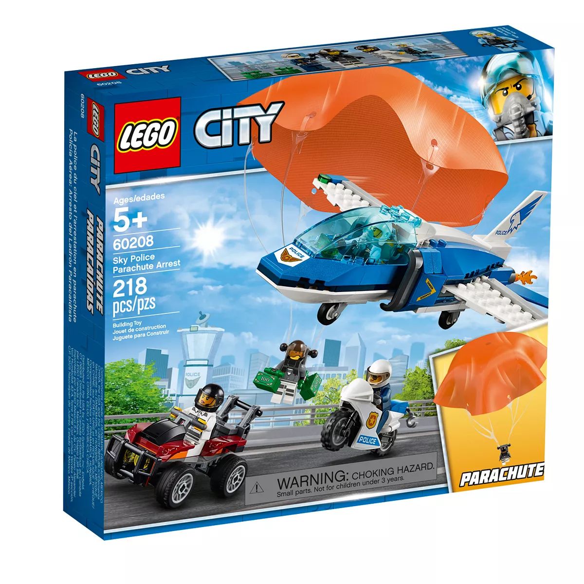 LEGO City Police Parachute Arrest 60208 | Kohl's