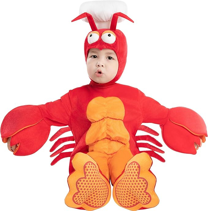Spooktacular Creations Baby Lobster Costume with Chef Hat for Kids,Toddler Halloween Dress Up Par... | Amazon (US)