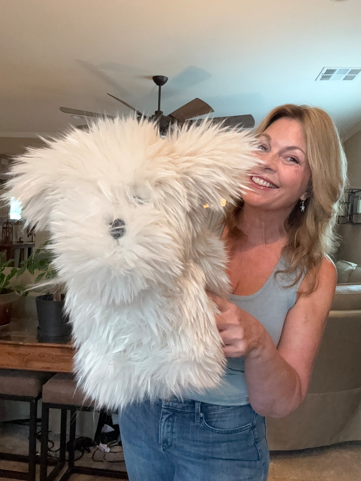 Cute Halloween dog. You can’t see her headband in this picture, but it says BOO and it has bats on it. 

#LTKHalloween