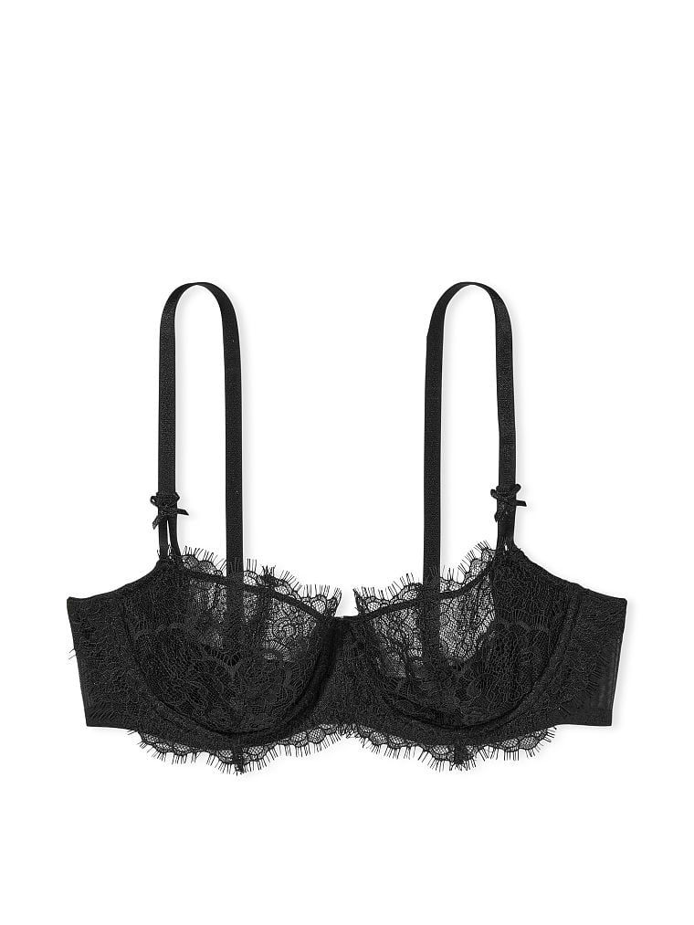 Wicked Unlined Lace Balconette Bra with Lace-Up Detail | Victoria's Secret (US / CA )