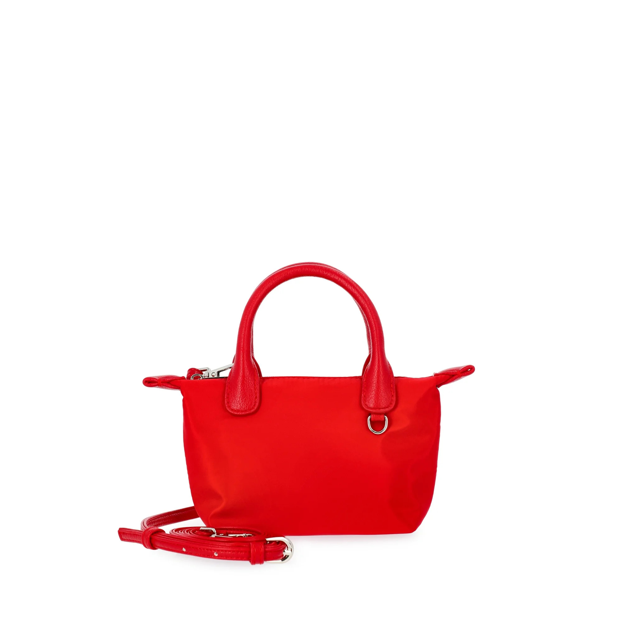 No Boundaries Women's Mini Tote Crossbody Bag, Red | Walmart (US)
