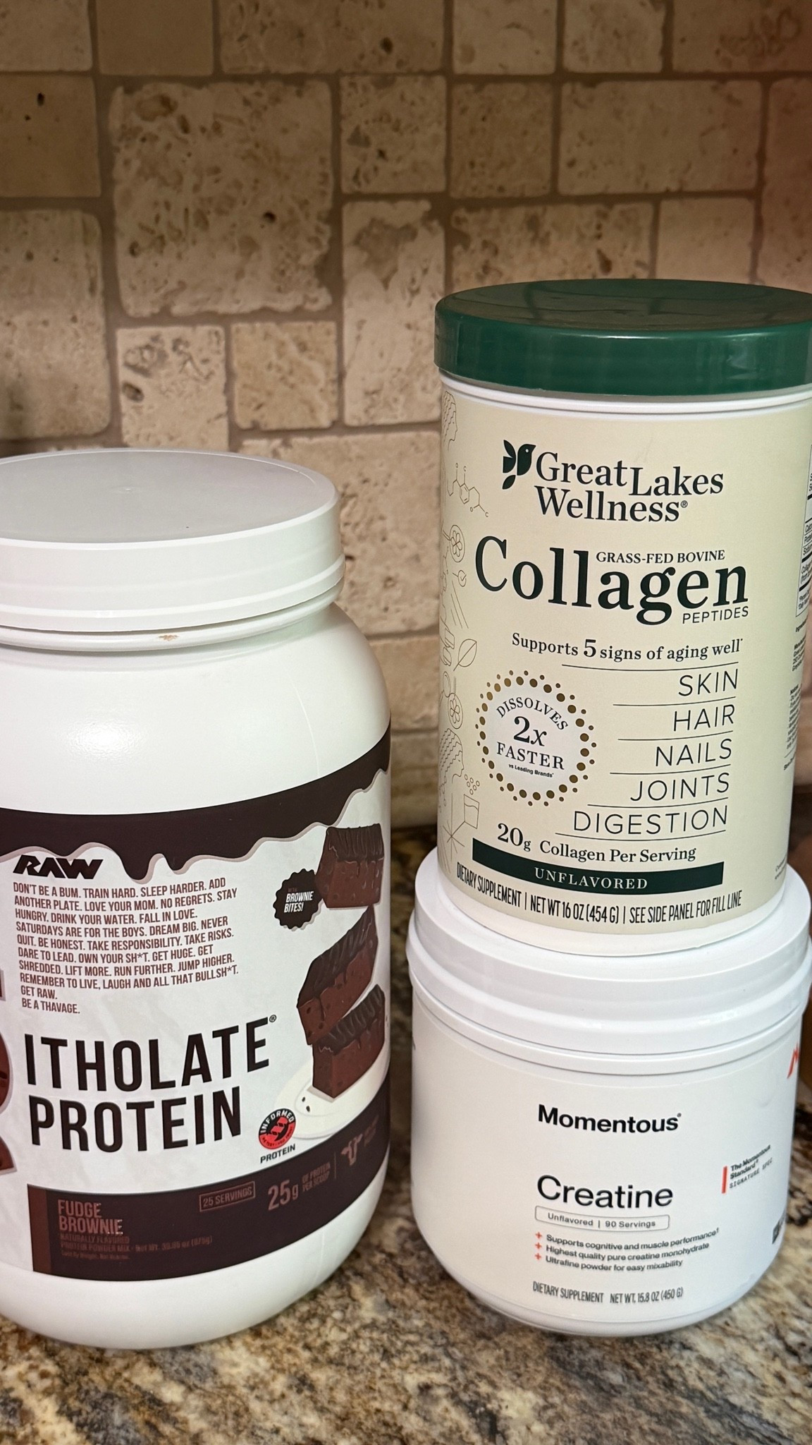 what i take daily— im so picky about protein and this one taste SO good! i started incorporating collagen into my daily routine and just swapped my creatine for this one. loving everything so far. between my protein and collagen i’m getting 38grams of protein! the collagen and creatine are unflavored, so i mix them in with my protein shake.

#LTKselfcare #LTKActive