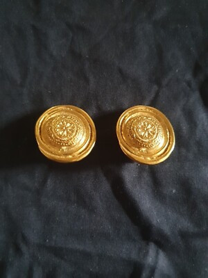 Vintage YSL Yves Saint Laurent Floral Nest Earrings SIGNED Gold Colour  | eBay Australia | eBay AU