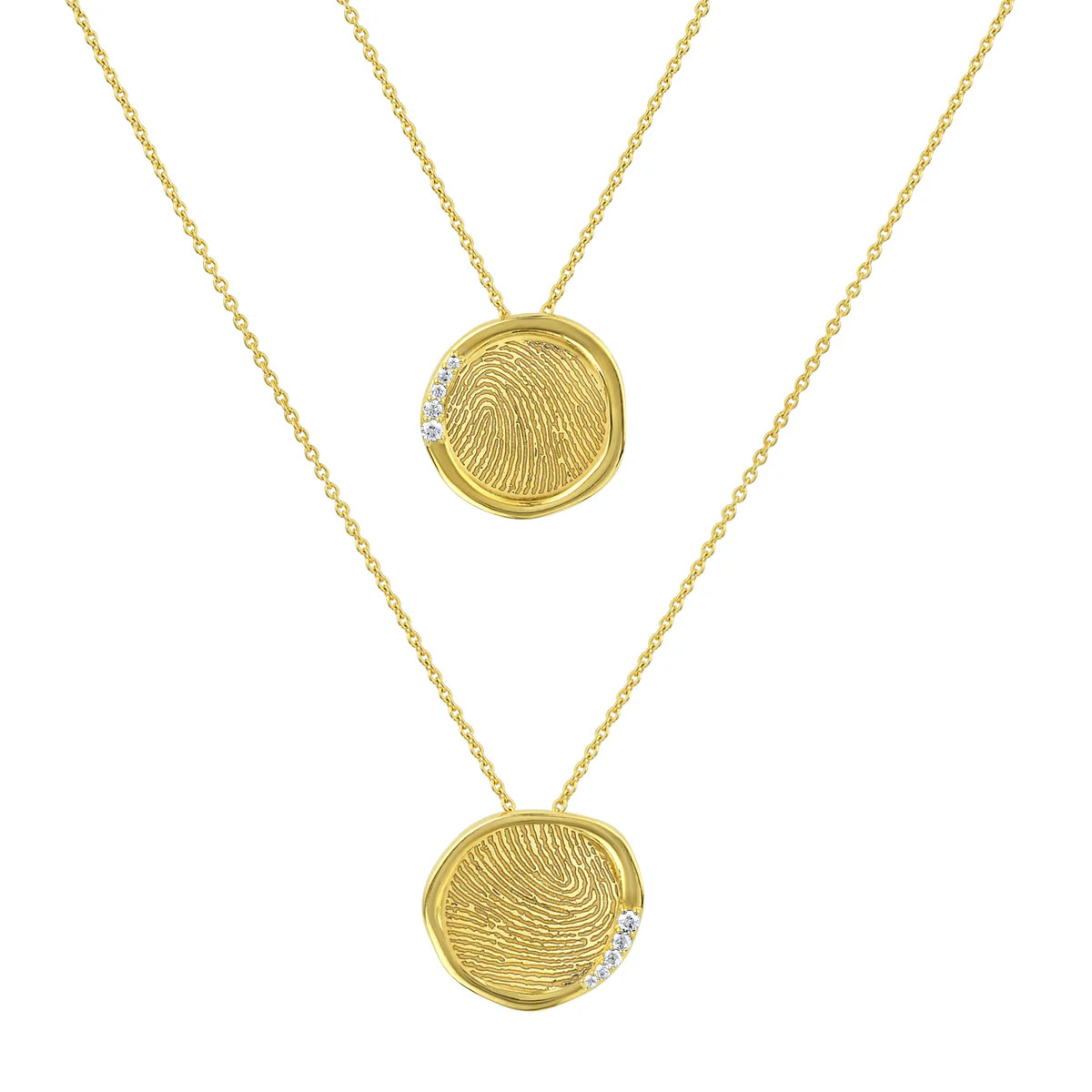 The Sun & Moon | Love Talla Fingerprint Necklaces