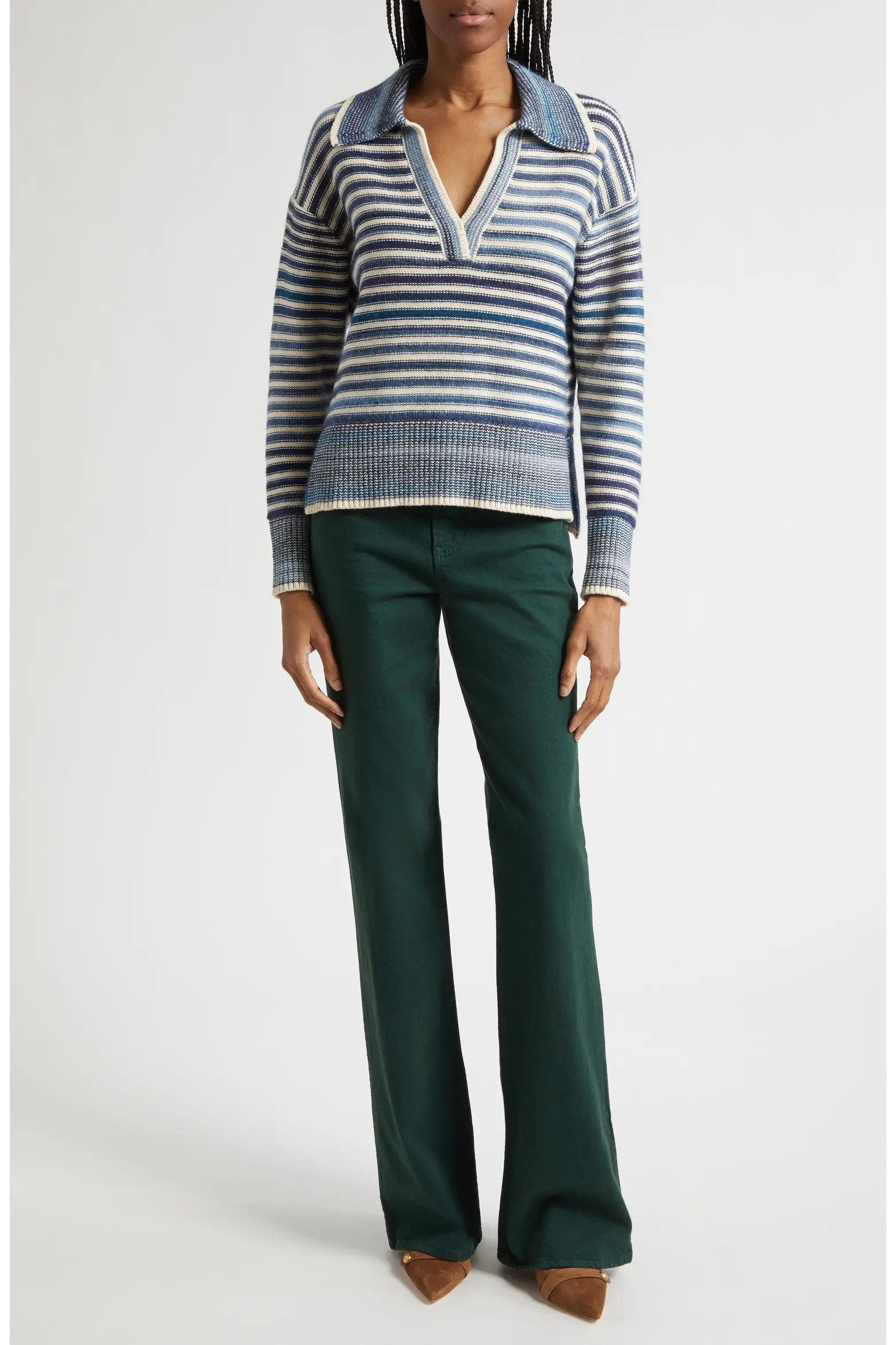 Koko Stripe Cotton & Wool Blend Sweater (Women) | Nordstrom | Nordstrom