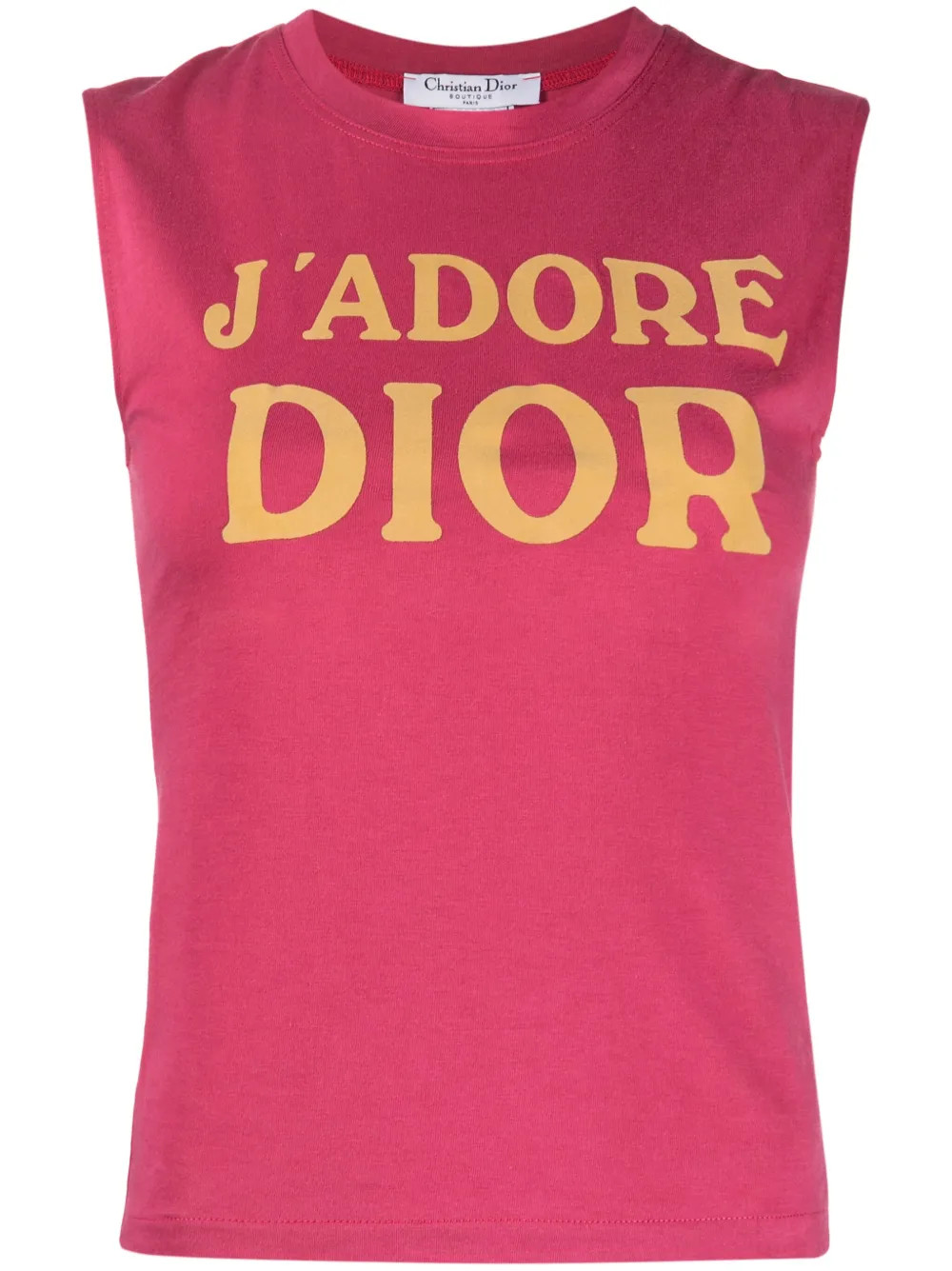 Christian Dior Pre-Owned 2002 J'Adore Dior Cotton Top | Pink | FARFETCH | Farfetch Global