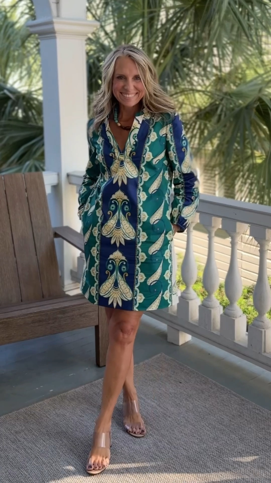 Beautiful dress from Tyler Boe that works for work or play. Add a ball cap, sneakers and denim jacket or heels and blazer. Wearing small. Found it on sale for you too 
CODES: LISA10 on tote/ COAST25 on necklace 

#LTKSaleAlert #LTKStyleTip #LTKWorkwear