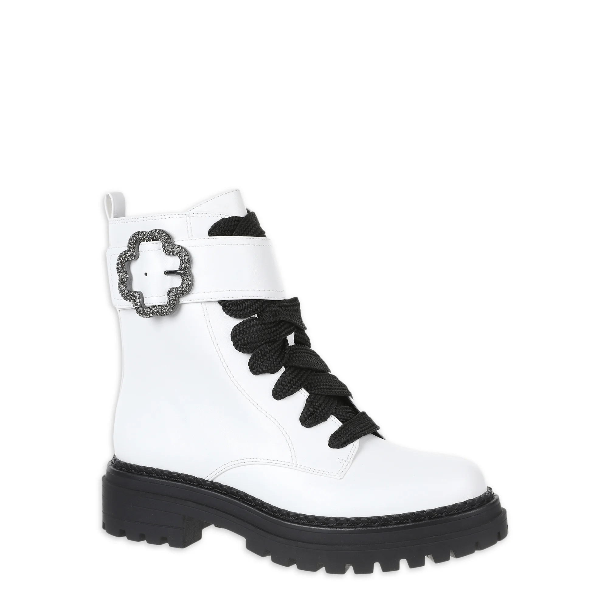 Sam & Libby Women's Samantha Embellished Combat Boot | Walmart (US)
