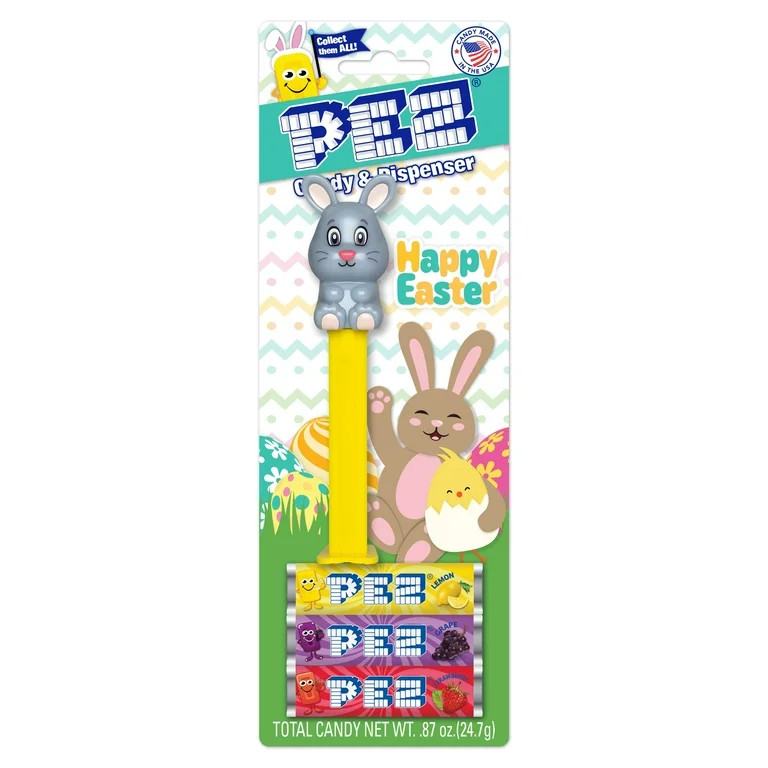 PEZ Easter Full Body Bunny, 1 Candy Dispenser Plus 3 Rolls Assorted Candy, 1 Count, 0.87 oz | Walmart (US)