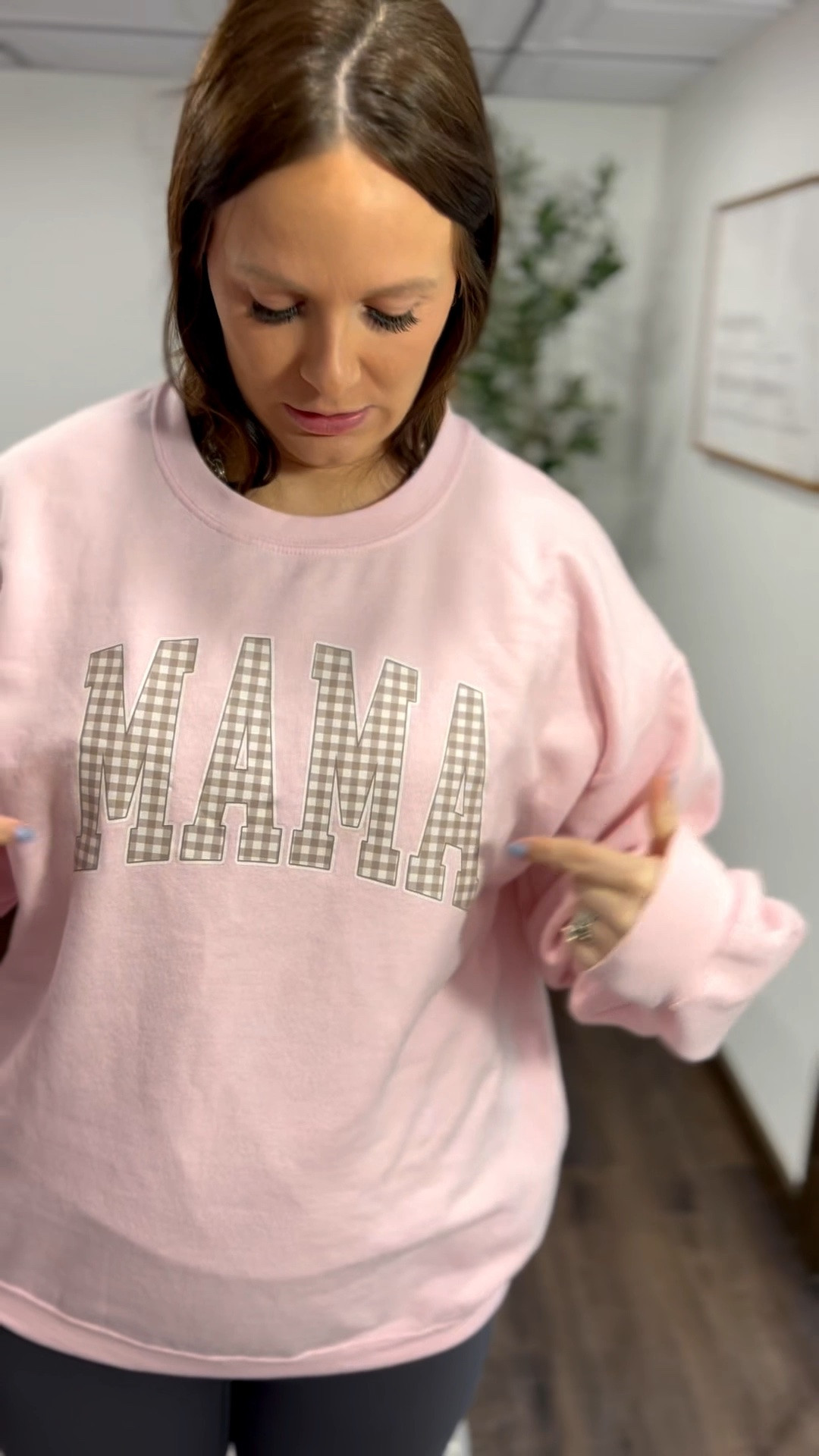 A good mama sweatshirt but make it cute 🤍 loving the gingham detail on this one!!

#LTKmomlife #LTKootd #LTKMothersDay