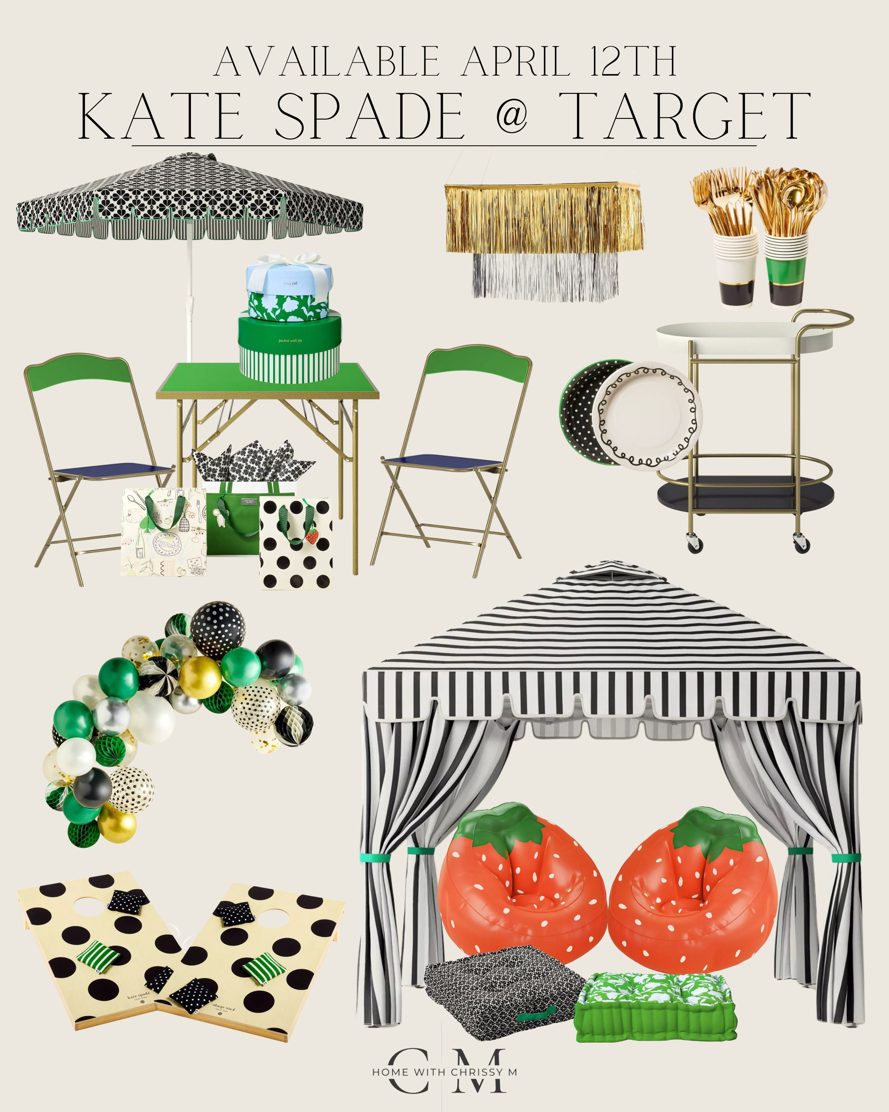 Kate Spade Collection at Target! Available April 12th!
Kate Spade Outdoor / Kate Spade Party Accessories / Kate Spade Gifting / Backyard Games / Backyard Decor / Party Decor / Outdoor Entertaining / Birthday Entertaining / Birthday Party Essentials / Target Home /  

 

#LTKSeasonal #LTKHome #LTKParties