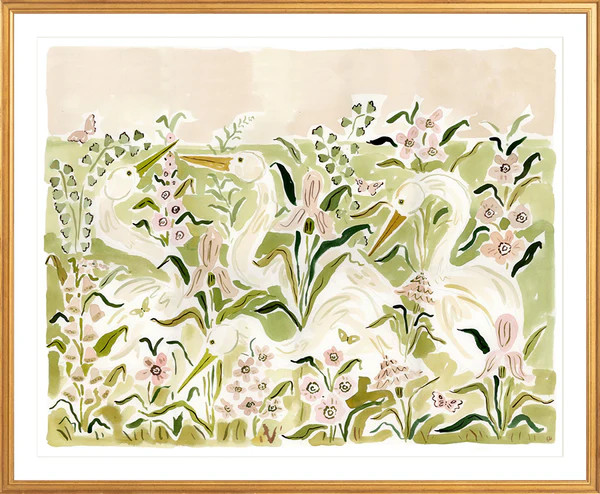 The "Heron Pinks" Fine Art Print | Evelyn Henson