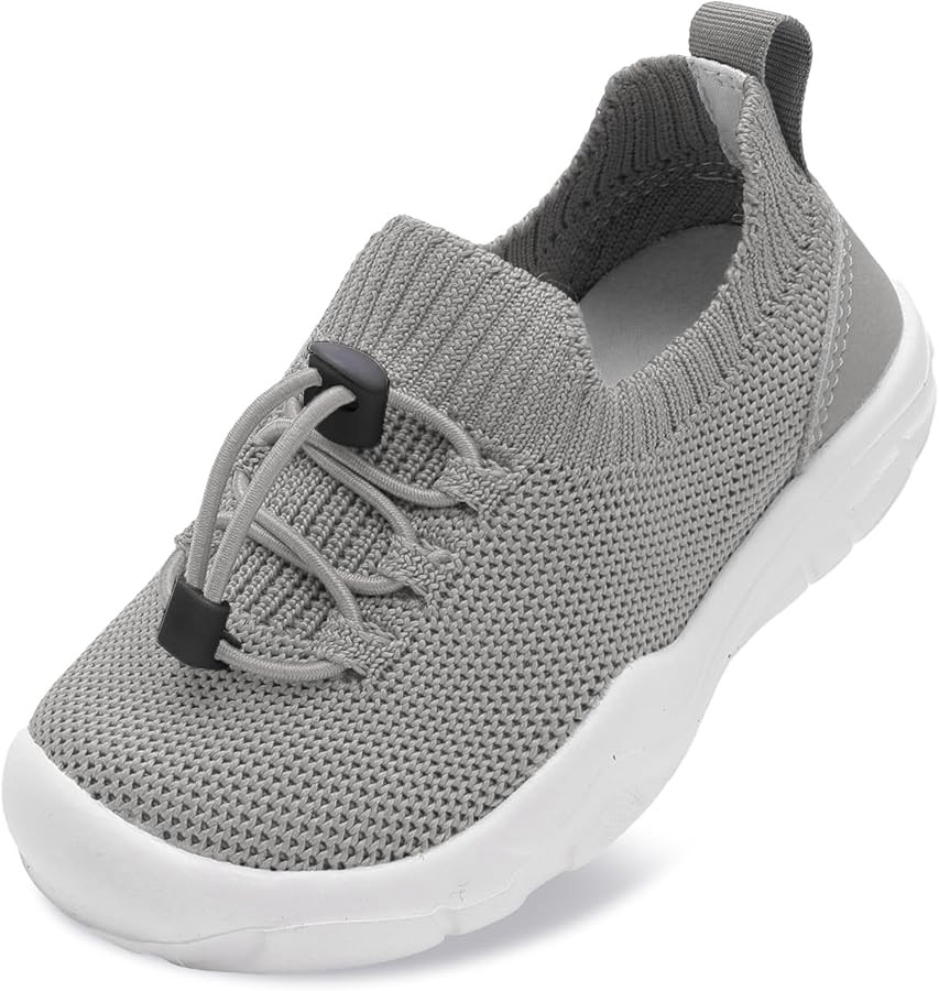 Scurtain Toddler Shoes Boys Girls Tennis Shoes Kids Barefoot Shoes Slip on Sneakers Breathable Wa... | Amazon (US)