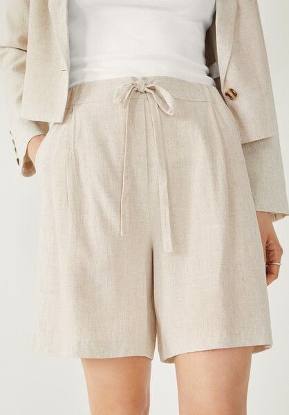 Deia Linen Blend Shorts | Hush Homewear (UK)