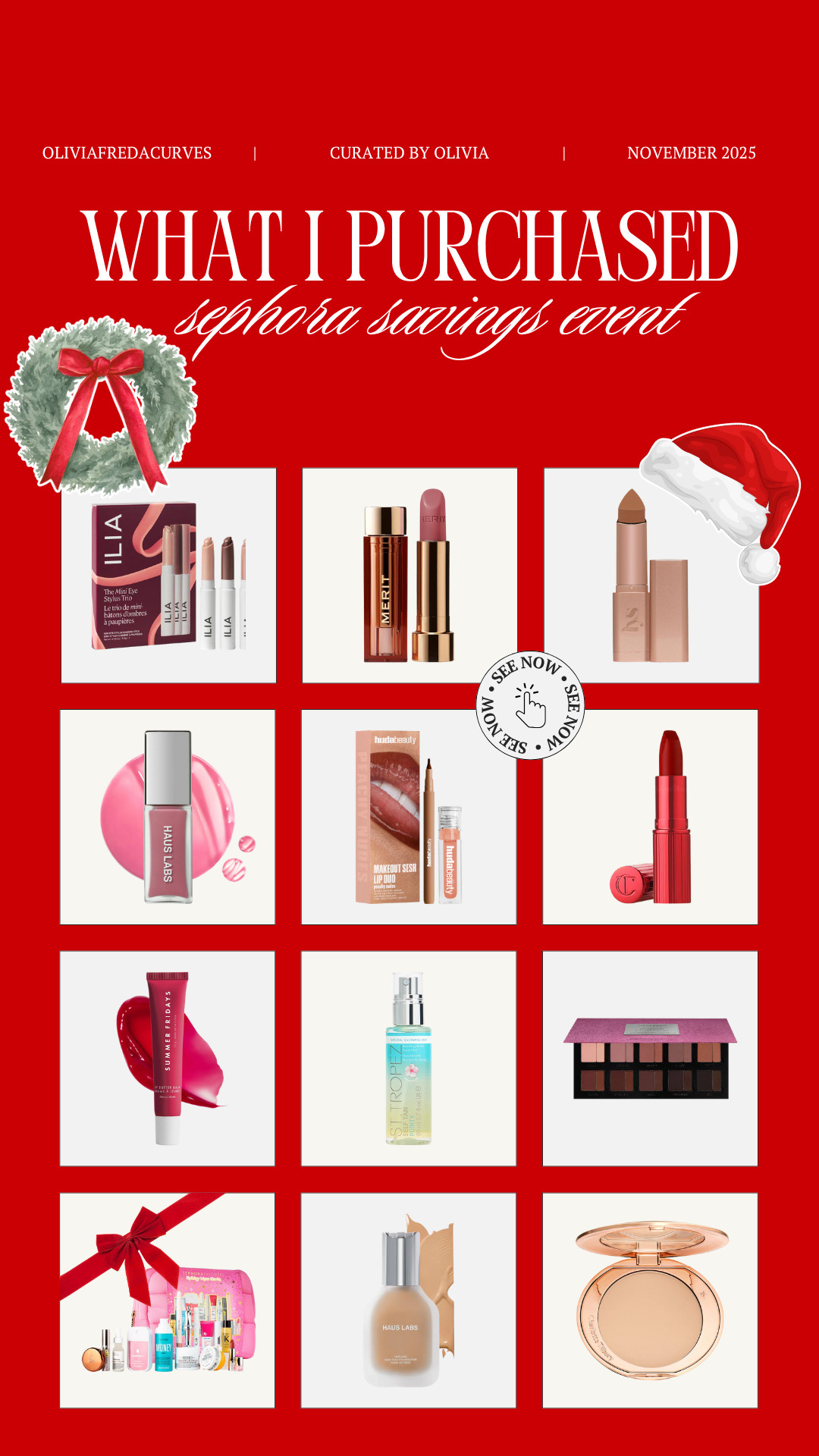 What I purchased from the Sephora sale 1/2!!

Happening now until 11/10!!!

sephora sale, sale finds, sale alert, sale, beauty sale, insider sale, sephora insider, Olivia Freda Curves 

 

#LTKStyleTip #LTKBeauty #LTKSaleAlert