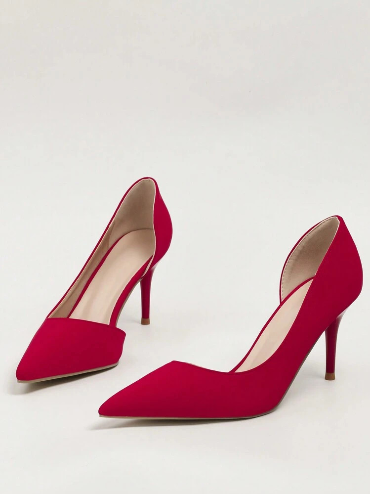 Fashion Pointed Toe Hollow Out Sexy Thin-Heeled Single High-Heeled Shoes For Women | SHEIN