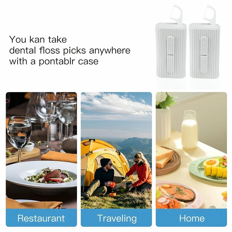 ACDANC Dental Floss Picks Portable Case-20 Count Pocket-Sized Professional Flosser Dispenser-Supe... | Walmart (US)