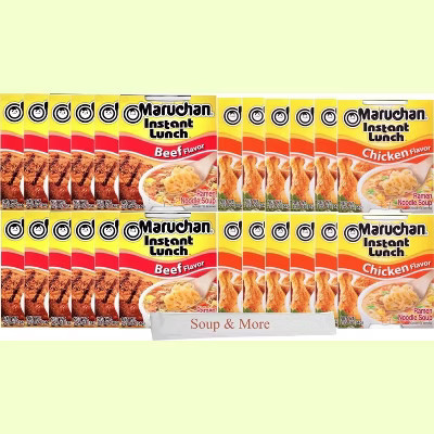 3 set- Maruchan Ramen Cup Noodles Instant 24 Count - 12 Beef cups & 12 Chicken cups , 2 Flavors | Target