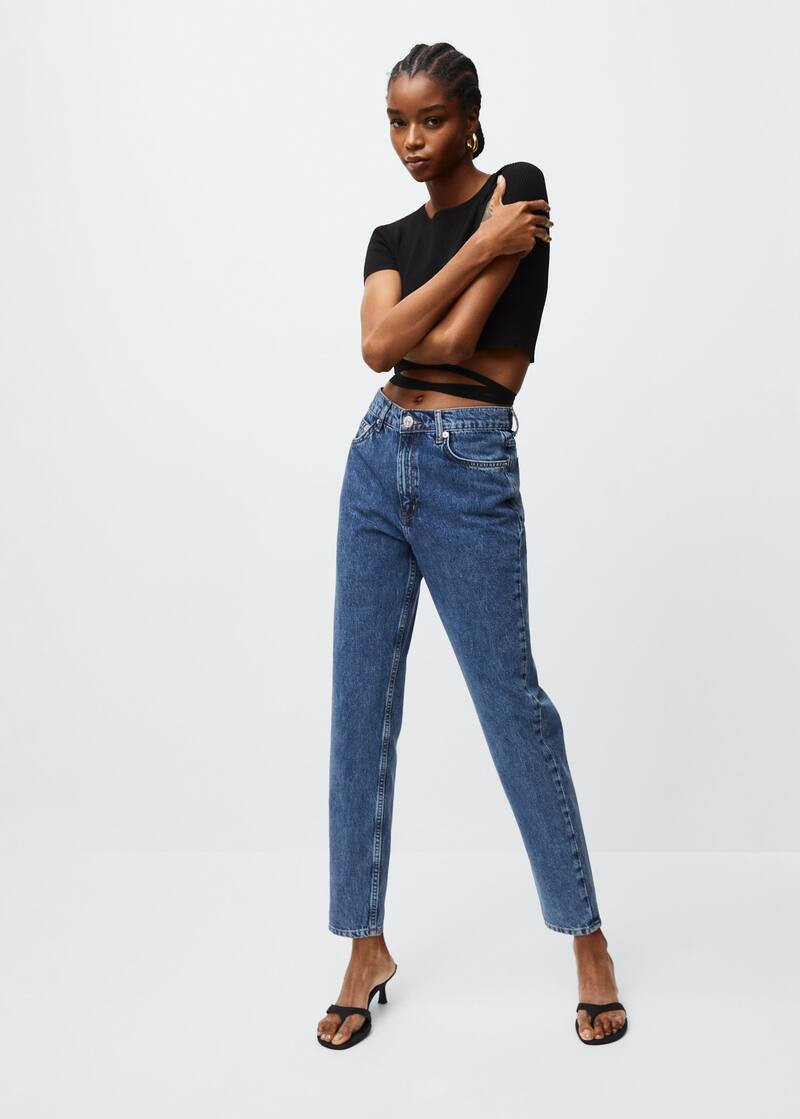 Mom high-waist jeans -  Women | Mango USA | MANGO (US)