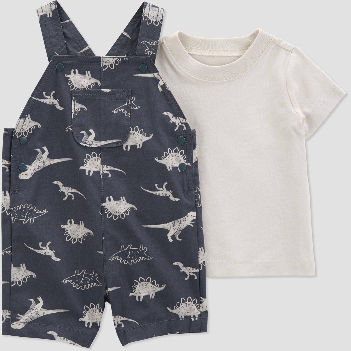 Carter's Just One You® Baby Boys' Dino Top & Bottom Set - Gray/Cream | Target