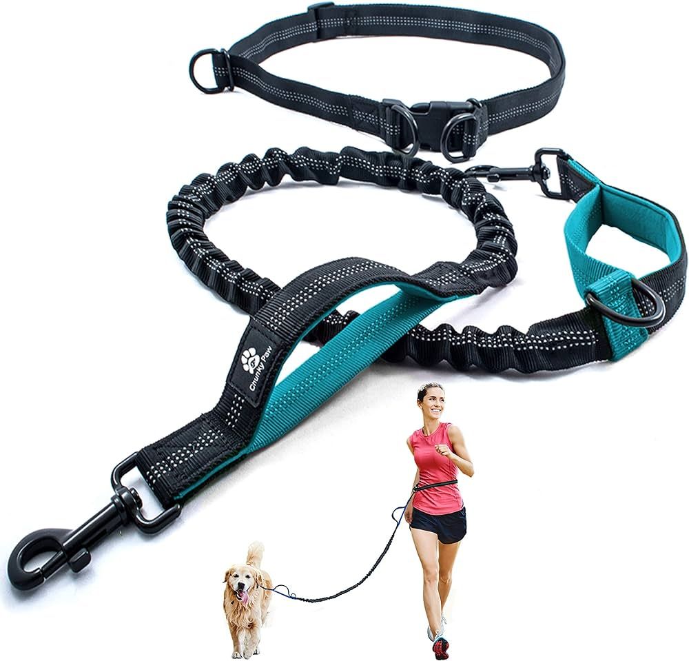 Amazon.com : CHUNKY PAW Hands Free Dog Leash for Medium and Large Dogs - Durable Dual Handle Wais... | Amazon (US)